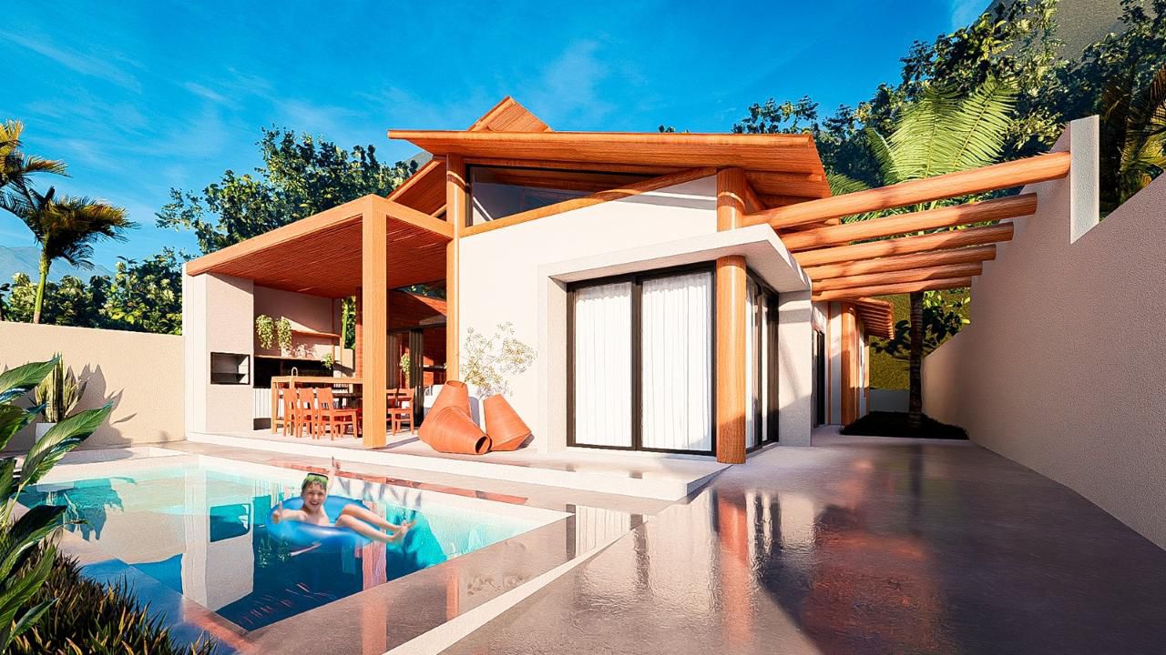 Residência Tropical com Piscina